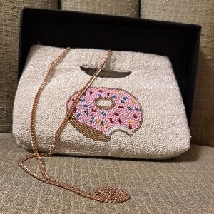 Rachel Zoe Beaded Donut Clutch